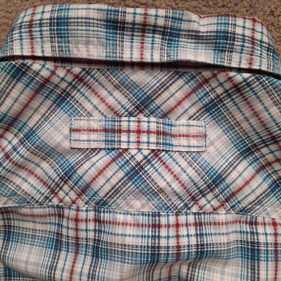 Duluth Trading Co Plaid Shirt Men's Size Large Lightweight Short Sleeves - Picture 8 of 8